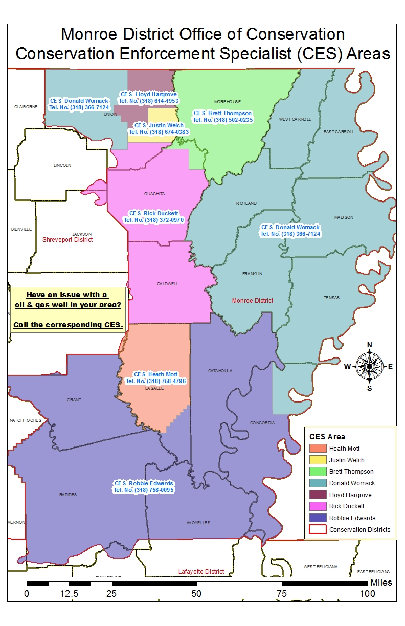 Monroe District CES Area of Responsibility Map