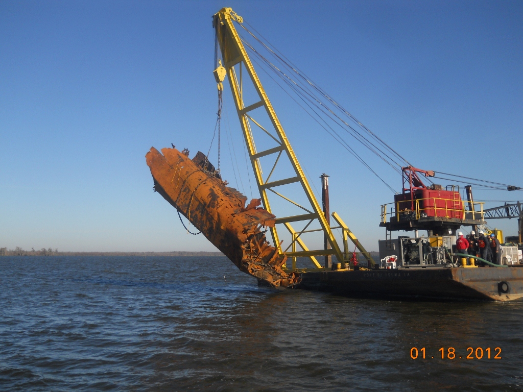 Barge removal project