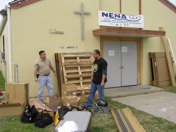 Crew starts by opening all the boxes