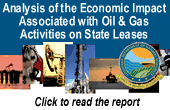 Analysis of the Economic Impact Associated with Oil and Gas Activities on State Leases