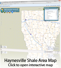 Haynesville Shale Area Map